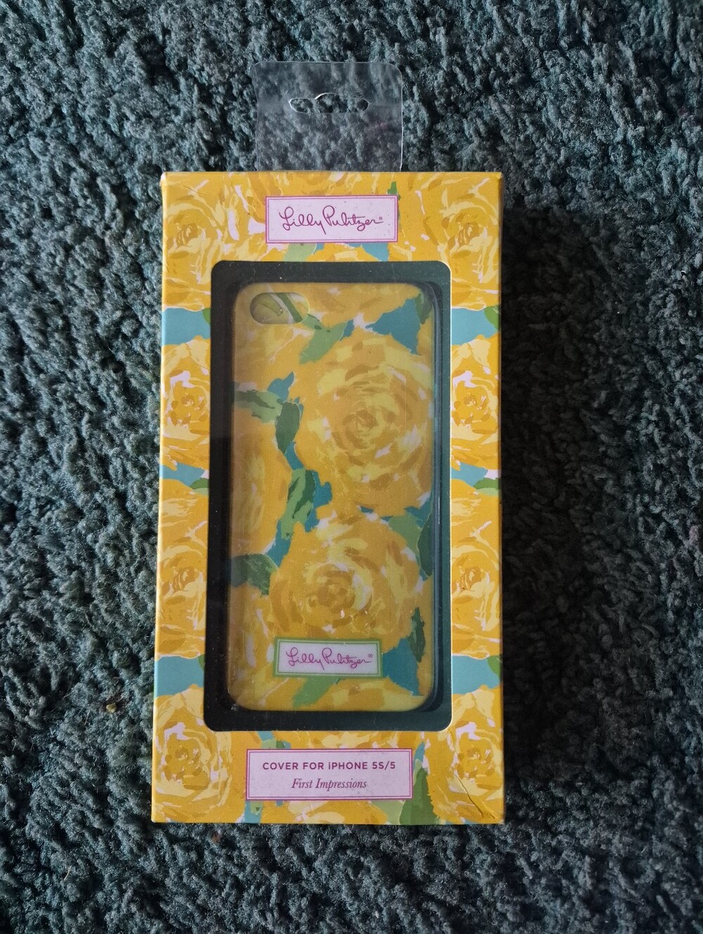 Lilly Pulitzer Yellow Floral Iphone 5S Phone Case